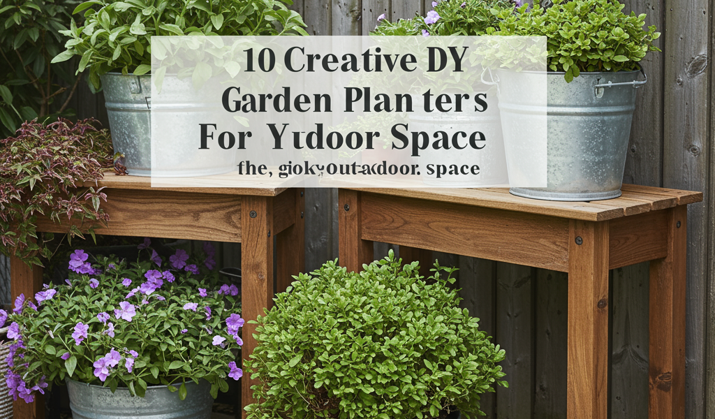 DIY garden planters, creative outdoor décor, unique container gardening ideas.