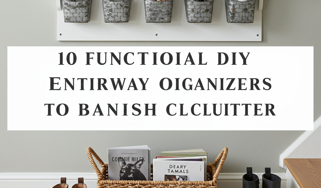 DIY entryway organizers, clutter solutions, storage hacks, functional hallway decor.