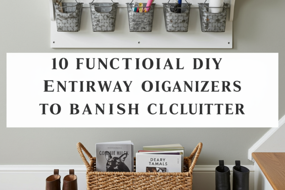 DIY entryway organizers, clutter solutions, storage hacks, functional hallway decor.