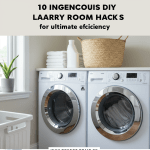 DIY laundry room hacks for efficiency. Smart storage, organization, & space-saving solutions.