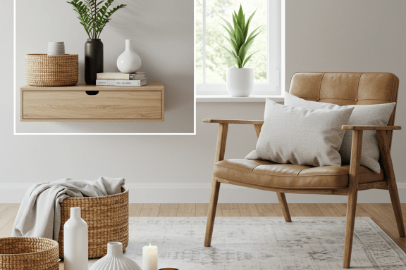 Minimalist DIY home decor: 10 calming, budget-friendly craft ideas for a serene space.