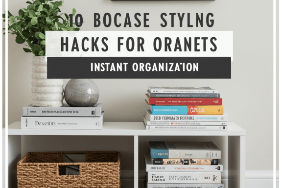 DIY bookcase styling hacks, organization tips, decorative storage, bookshelves decor, home library ideas