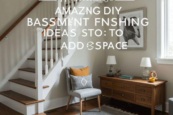 DIY basement finishing ideas: add space with 11 amazing, visually striking designs.