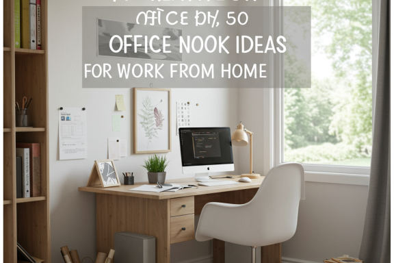 DIY home office nook ideas. Creative workspace setup. Work from home inspiration.