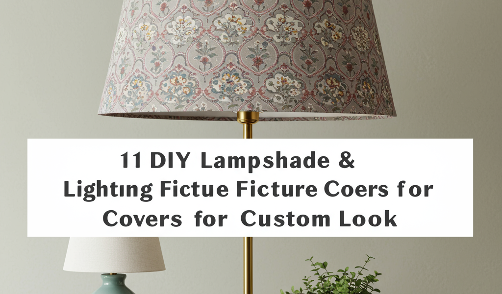 DIY Lampshade Covers & Lighting Fixture Ideas: 11 Custom Designs