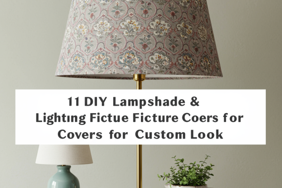 DIY Lampshade Covers & Lighting Fixture Ideas: 11 Custom Designs