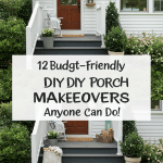 Budget-friendly DIY porch makeover: stunning before & after. Affordable porch decor ideas.