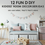 Fun, colorful DIY kids' room decor ideas. Creative, kid-friendly bedroom decorations.