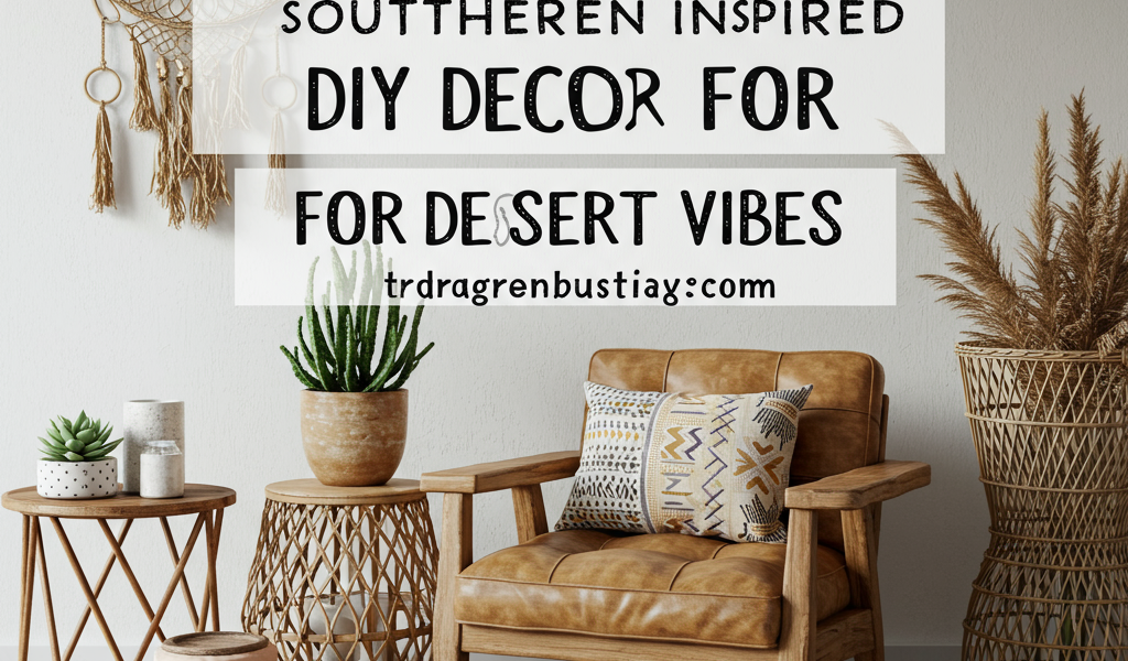 Southwestern DIY decor: 12 desert vibe ideas. Cactus, terracotta, tribal patterns.