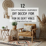 Southwestern DIY decor: 12 desert vibe ideas. Cactus, terracotta, tribal patterns.