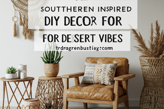 Southwestern DIY decor: 12 desert vibe ideas. Cactus, terracotta, tribal patterns.