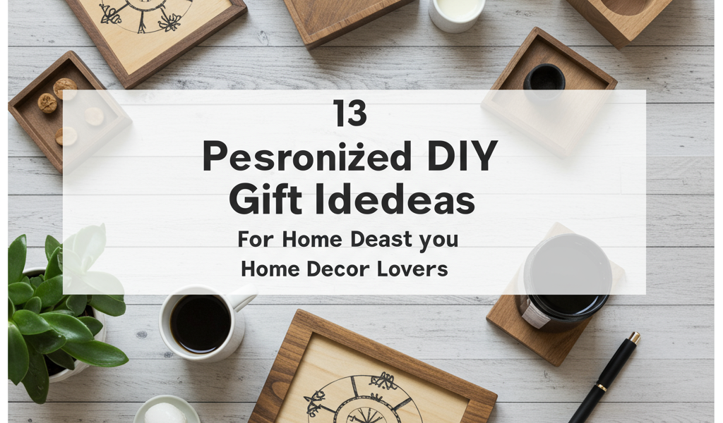 Personalized DIY home decor gifts. Craft ideas, unique presents, handmade decorations.