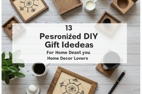 Personalized DIY home decor gifts. Craft ideas, unique presents, handmade decorations.