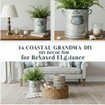 Coastal grandma DIY decor: 14 elegant, relaxing, beach-inspired crafts & home ideas.