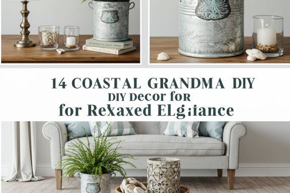 Coastal grandma DIY decor: 14 elegant, relaxing, beach-inspired crafts & home ideas.