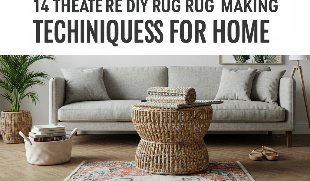 DIY rug making, 14 creative techniques, homemade rugs, craft ideas, home decor