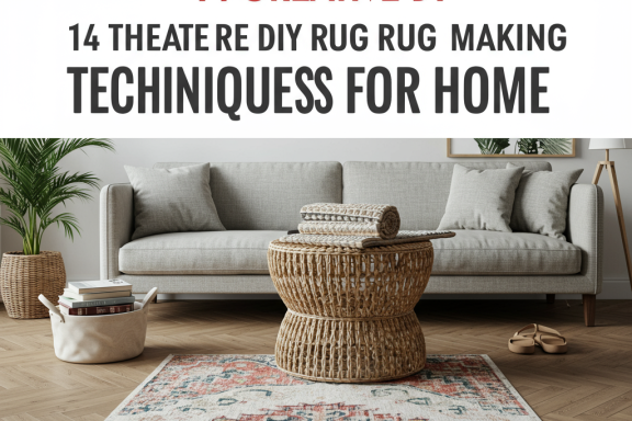 DIY rug making, 14 creative techniques, homemade rugs, craft ideas, home decor