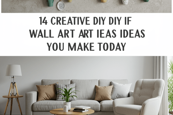 DIY wall art ideas. Creative, easy handmade wall decor. Unique home art projects.