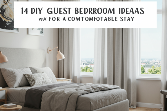 DIY Guest Bedroom Ideas: Cozy, inviting space with creative, budget-friendly decor.