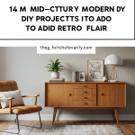 Mid-Century Modern DIY projects: Retro furniture, decor, & 1950s style home upgrades.