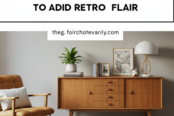 Mid-Century Modern DIY projects: Retro furniture, decor, & 1950s style home upgrades.