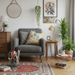 Eclectic DIY home decor: Unique, personalized crafts & vibrant, expressive home accents.