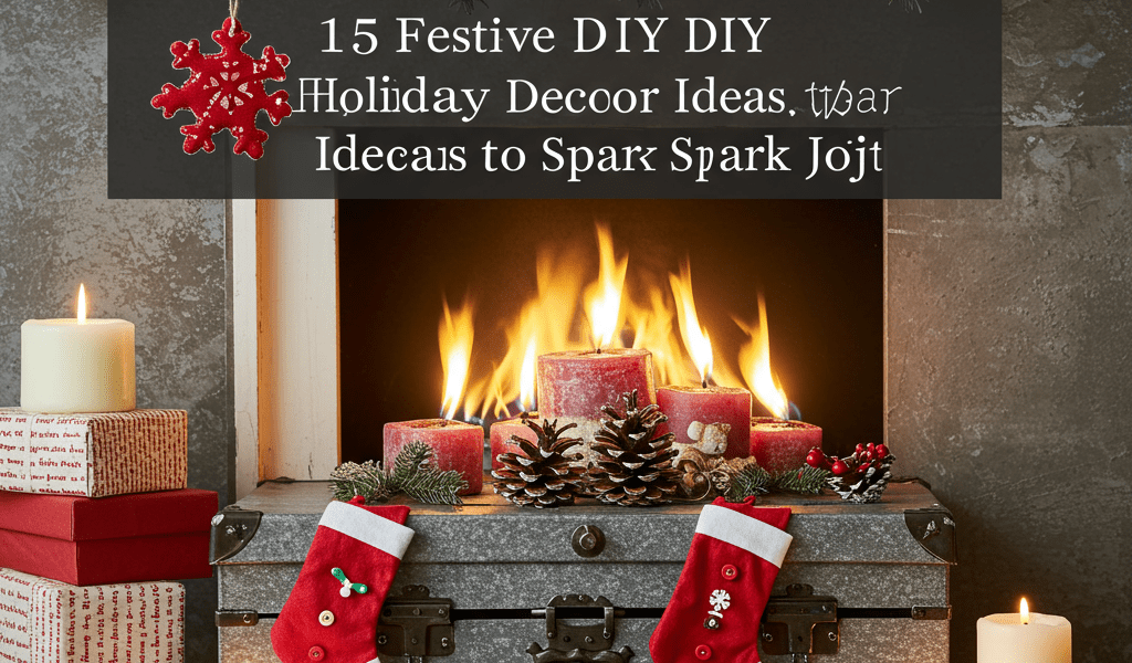 Festive DIY holiday decor: 15 joyful, handmade Christmas decorations & crafts.
