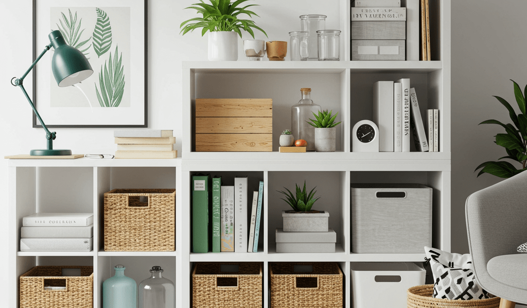 DIY small space storage solutions. Clever, space-saving organization ideas.