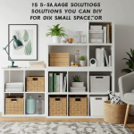DIY small space storage solutions. Clever, space-saving organization ideas.
