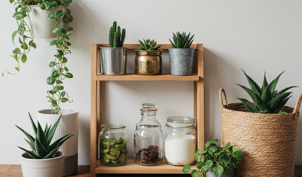 Sustainable DIY home projects. Clever upcycled crafts for eco-friendly living.