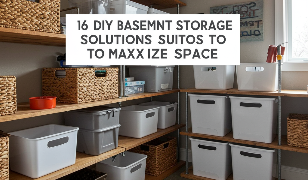 DIY basement storage ideas: maximize space with 16 clever, budget-friendly solutions.