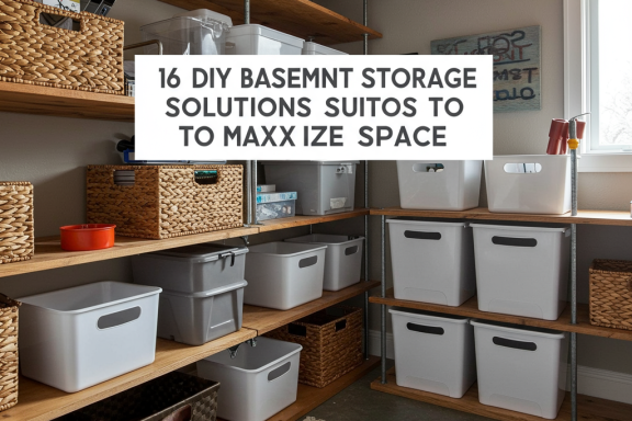 DIY basement storage ideas: maximize space with 16 clever, budget-friendly solutions.