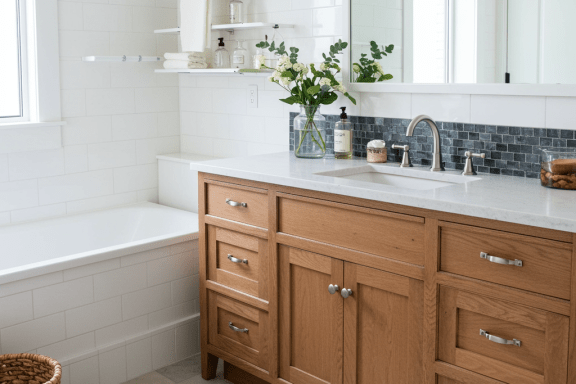Budget-friendly DIY bathroom makeover ideas. Dreamy, inspiring bathroom renovations.