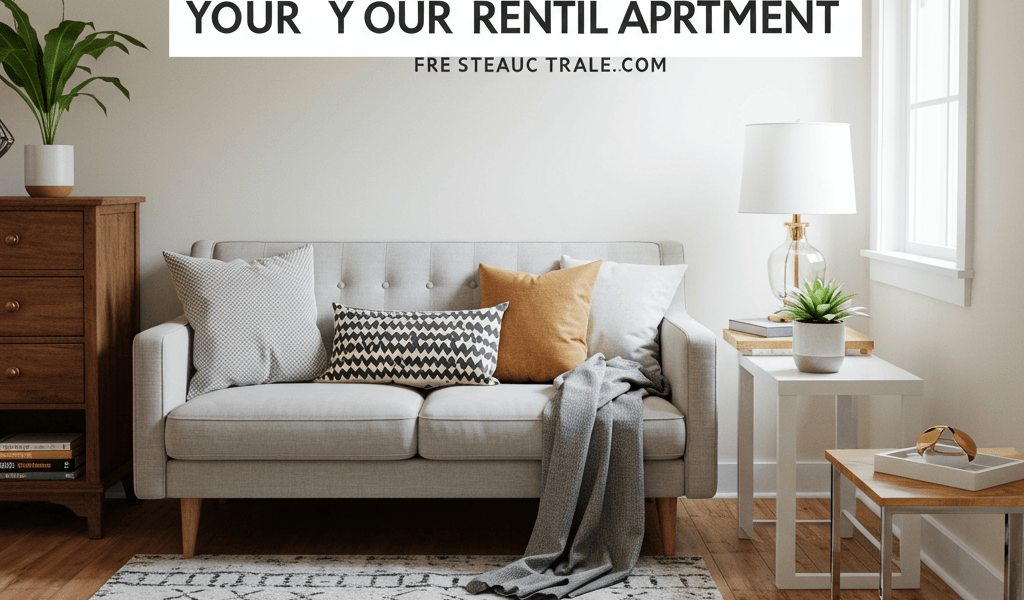Clever DIY rental apartment hacks. Stylish personalized decor ideas.