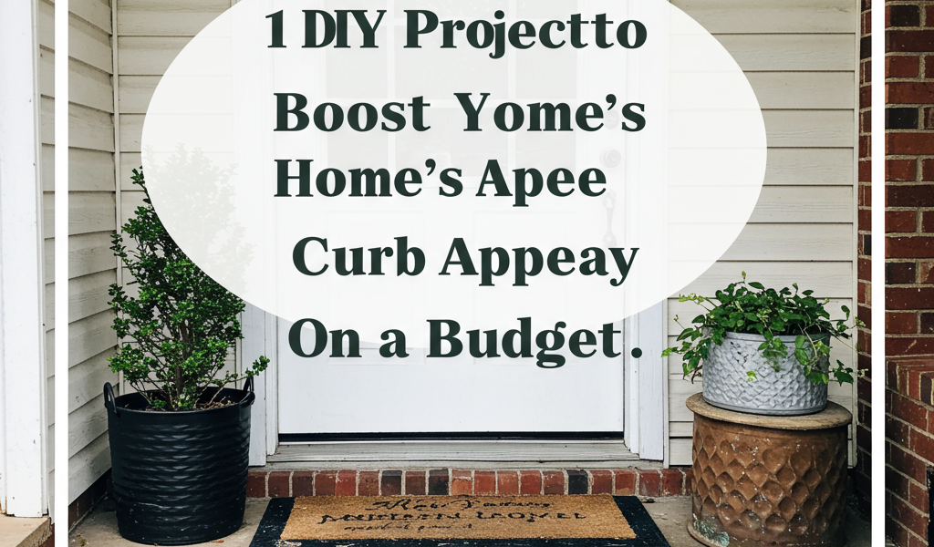 DIY curb appeal projects. Budget-friendly home exterior upgrades. Increase home value.