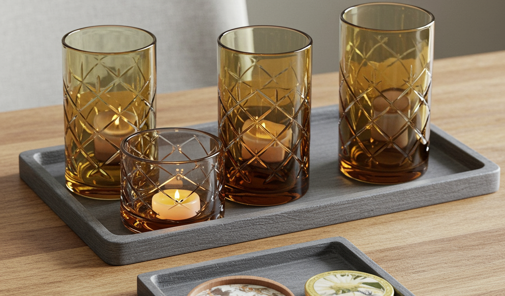 DIY coasters & trays for stylish entertaining. Easy crafts, handmade home decor.