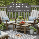 DIY deck decor ideas. Outdoor living space. Easy, budget-friendly deck upgrades.