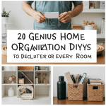 DIY home organization ideas. Declutter & maximize space with 20 genius storage hacks.