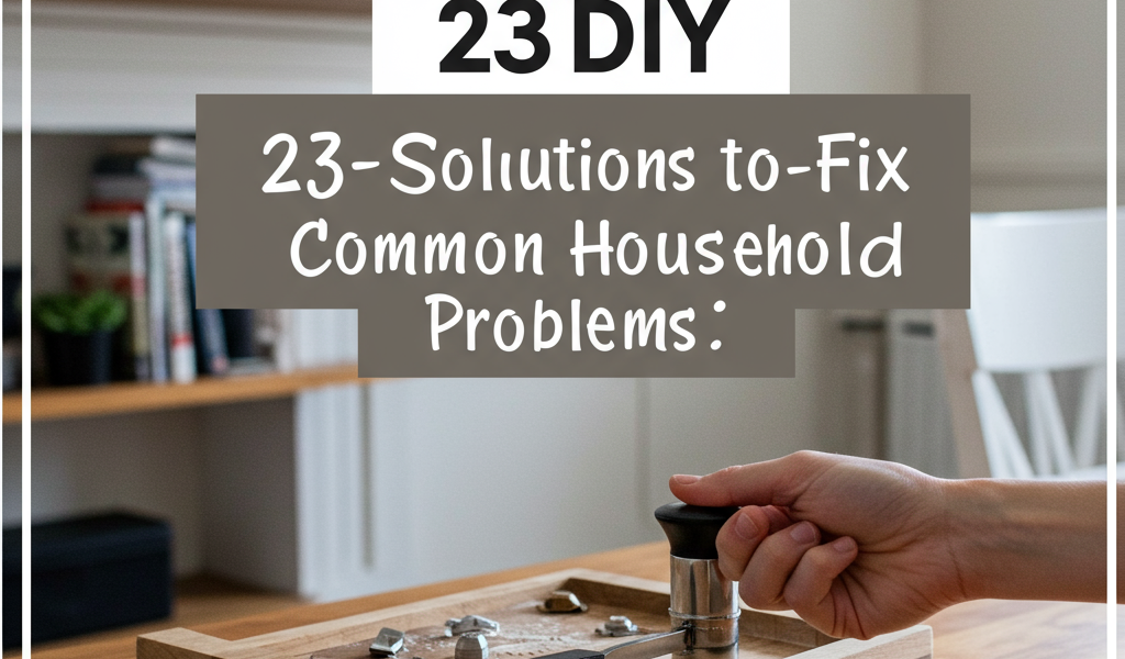 DIY home repair solutions. Fix common household problems. 23 easy DIY fixes.