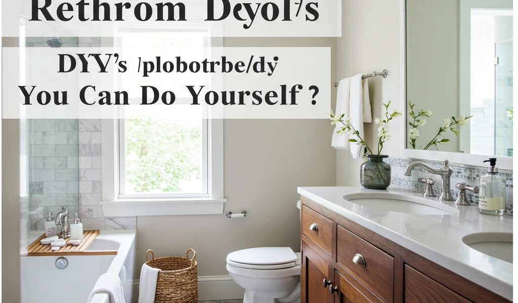 Budget bathroom remodel DIY. Affordable bathroom upgrade ideas. Money-saving bathroom renovation.