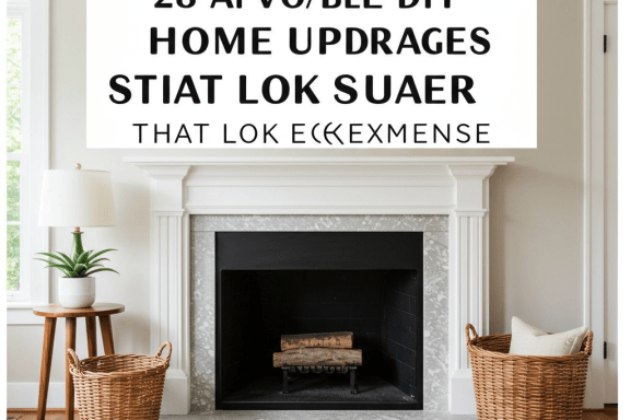 Budget-friendly DIY home upgrades: chic, expensive-looking décor, renovations, & furniture updates.