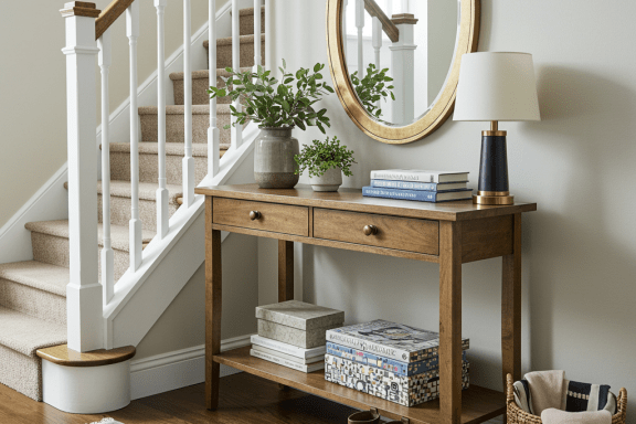 Elegant DIY entryway decor ideas. Welcome guests with stylish updates & home renovations.