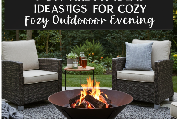 DIY fire pit ideas for cozy backyard evenings. Outdoor fire pit designs for warmth & ambiance.