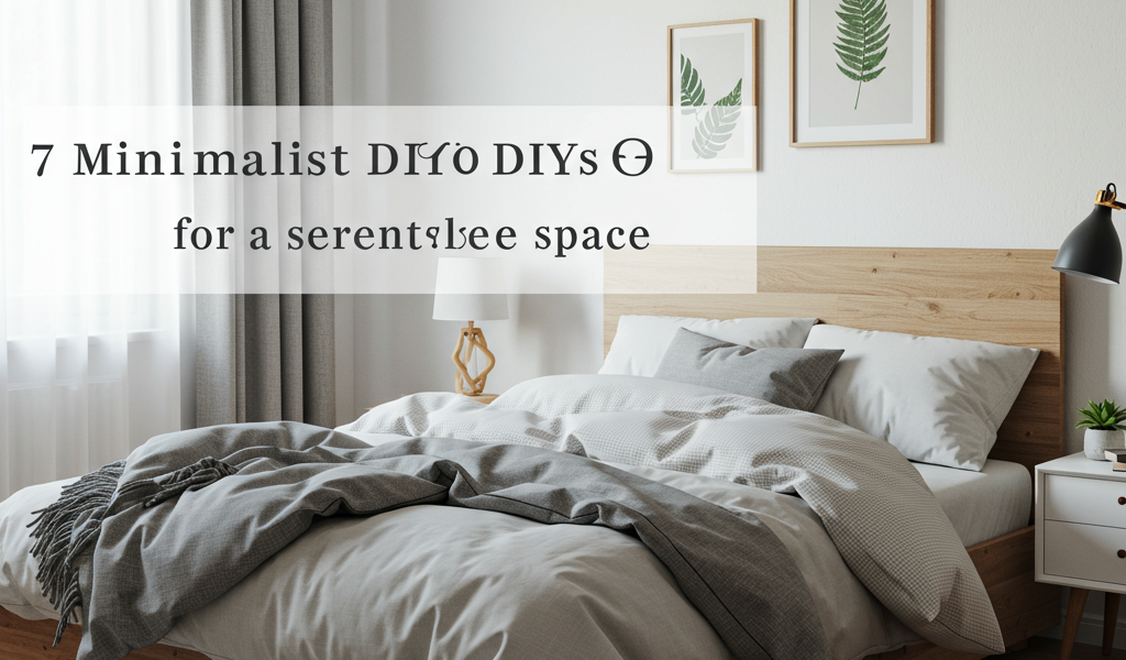 DIY minimalist bedroom decor for serene sleep. Calming, clutter-free sleep space ideas.