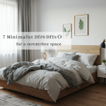 DIY minimalist bedroom decor for serene sleep. Calming, clutter-free sleep space ideas.
