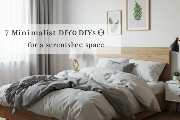 DIY minimalist bedroom decor for serene sleep. Calming, clutter-free sleep space ideas.