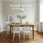 DIY dining room decor ideas for stylish hosting. Creative & budget-friendly table settings, centerpieces, lighting.
