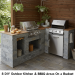 Budget-friendly DIY outdoor kitchen & BBQ area ideas. Affordable patio grill station designs & builds.