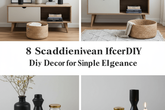 DIY Scandinavian Decor: 8 Simple & Elegant Crafts for Nordic-Inspired Homes