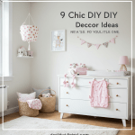 Chic DIY nursery decor ideas. Handmade baby room decorations. Cute, stylish, & affordable.